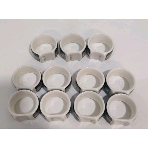 MIKASA ARABELLA 11 NAPKIN RINGS 2" EUC Or In Set Of 4 Or 5 Or 6 Or 8 - Picture 3 of 9